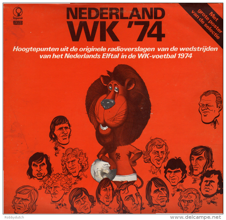 * LP *  NEDERLAND WK '74 (Holland 1974) - Kleding, Souvenirs & Andere