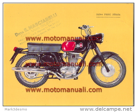 GILERA 202 FUORISTRADA Moto Depliant Originale Genuine Brochure Prospekt - Motorräder