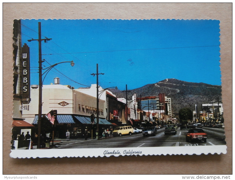 38829 PC: USA: CA - CALIFORNIA: Glendale - Looking North On Brand Blvd In The Heart Of Glendale's Shopping District. - Other & Unclassified