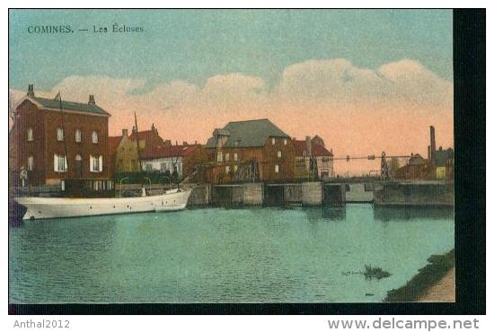 Comines Komen Les Ecluses Litho Um 1910 - Comines-Warneton - Komen-Waasten