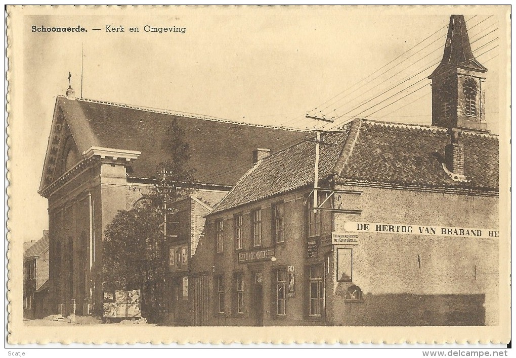 Schoonaerde.  -  Dendermonde  -   Kerk En Omgeving - Dendermonde