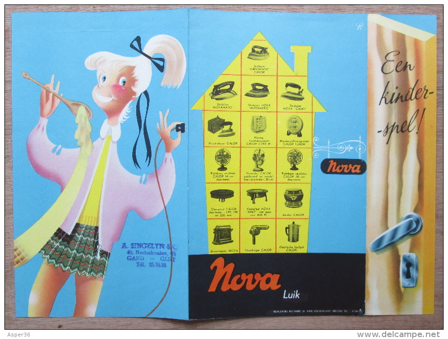 Brochure "NOVA  Wafels" 1956 (Gaufres) - Verzamelingen