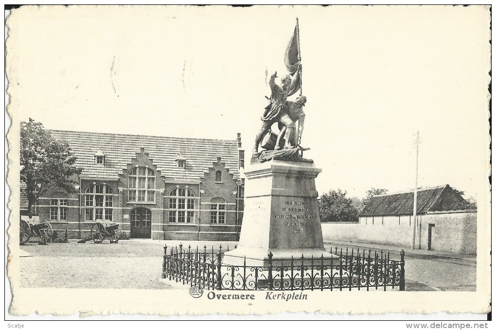 Overmere    Kerkplein;   1948 - Berlare