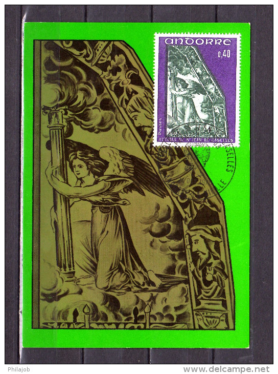 1970 : Carte Maximum " RETABLE DE LA CHAPELLE DE SAINT-JEAN-DE-CASELLES (II) " N° YT 207 . Parfait état. CM - Cartes-Maximum (CM)