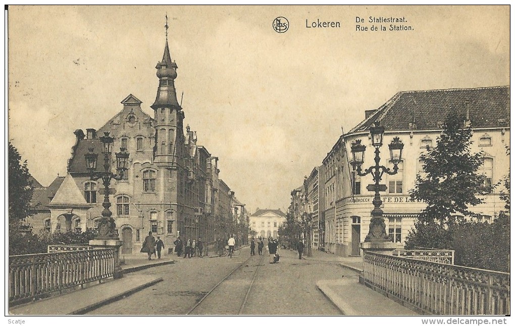 Lokeren    De Statiestraat;   1926 - Lokeren