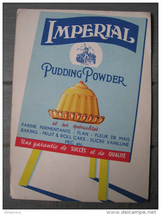 Buvard Imperial Pudding Powder. Cuisine Gastronomie - Autres & Non Classés