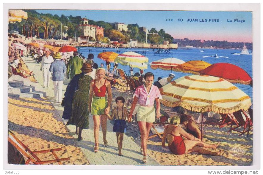 CPA DPT 06 JUAN LES PINS LA PLAGE En 1938!! - Juan-les-Pins