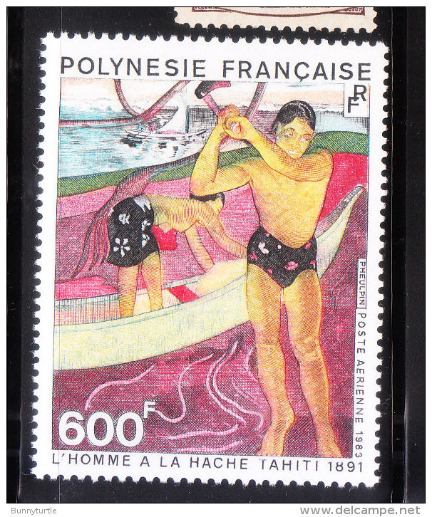 French Polynesia 1983 Wood Cutter By Gauguin MNH - Neufs