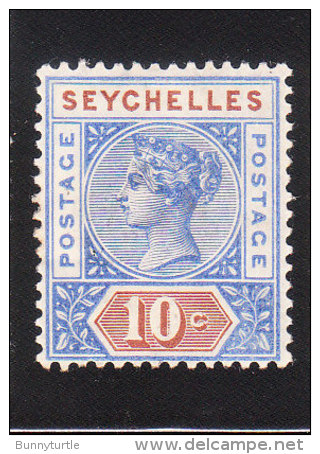 Seychelles 1890-1900 Queen Victoria 10c Mint - Seychellen (...-1976)