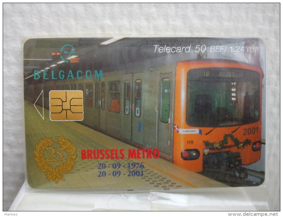 CP 196 Brussels Metro With Blister (Mintneuve) Only 500 Ex Made Rare - Avec Puce