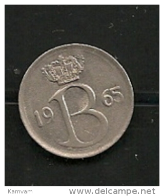 BELGIE BELGIQUE 25 Centimes 1965 FR - 25 Cent