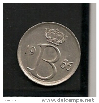 BELGIE BELGIQUE 25 Centimes 1966 FR - 25 Cent