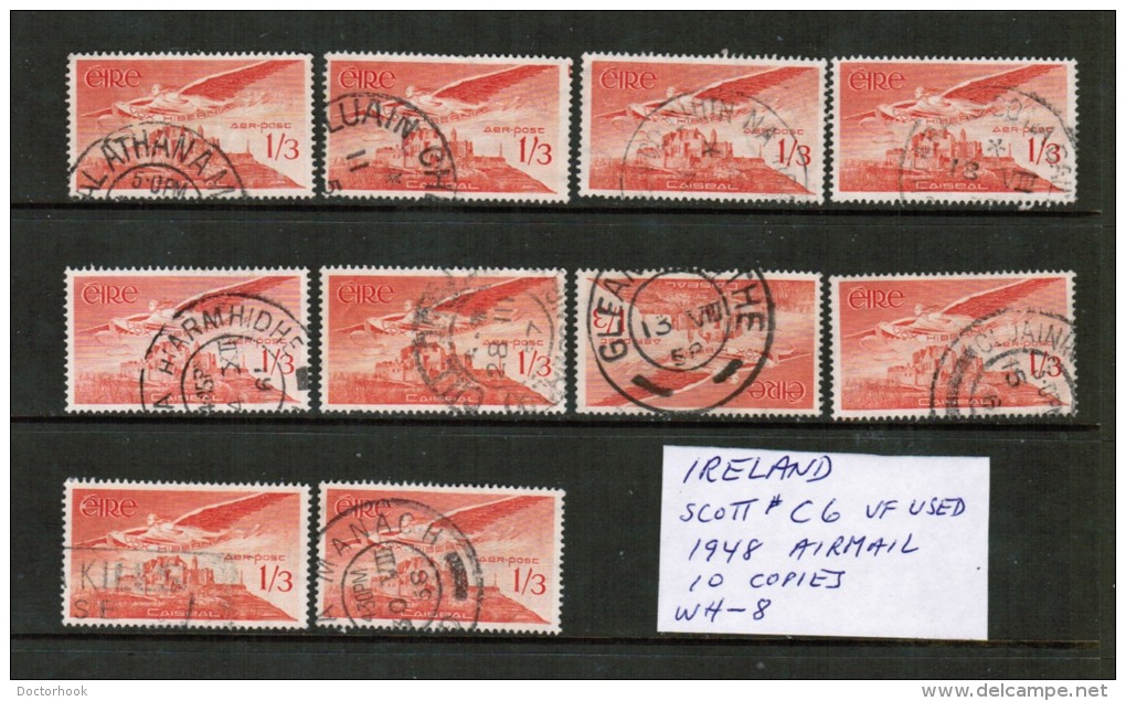 IRELAND---Wholesale Lot Of 10    Scott  # C 6  VF USED - Collections, Lots & Séries