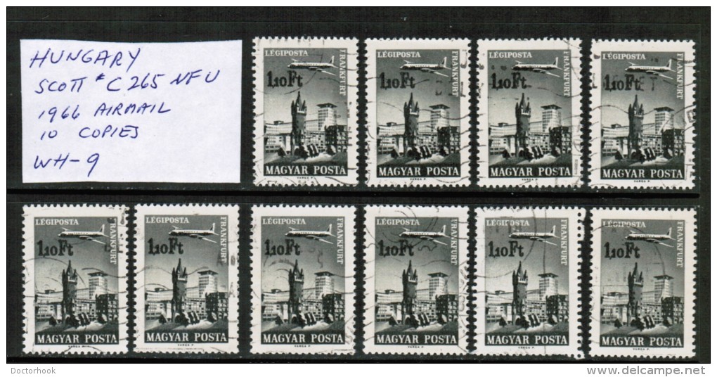 HUNGARY---Wholesale Lot Of 10    Scott  # C 265  VF USED - Collections