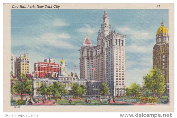 New York City Hall Park - Parks & Gärten