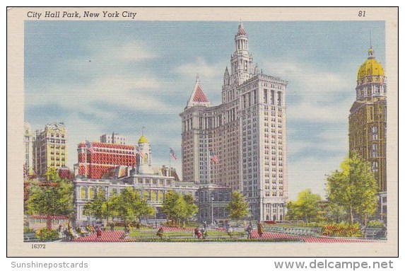 New York City Hall Park - Parcs & Jardins
