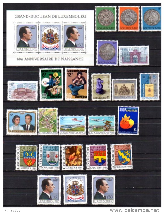 Années Complètes 81 – 82 – 83 – 84 - 85**, 972 / 1066**, Cote 135 €, - Full Years