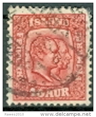 Island 1907 10 Aur Gest. Könige - Used Stamps