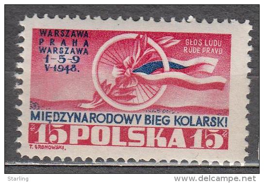 Poland 1948 Mi# 486 Cycle Racing MNH * * - Nuevos