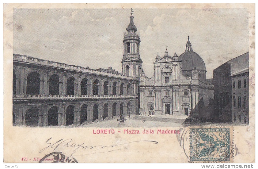 Italie - Loreto - Piazza Della Madonna / 1903 - Ancona