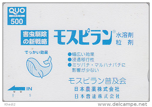 Carte Prépayée Japon - BALEINE - WHALE Japan Prepaid  Card - WAL Quo Karte - 280 - Delfines