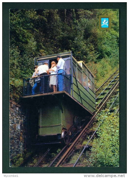 ENGLAND  -  Lynton And Lynmouth  The Cliff Railway  Used Postcard As Scans - Lynmouth & Lynton