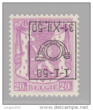 PRE601-Cu **, Met Keurmerk, Cote = 85 € (X17440) - Typo Precancels 1936-51 (Small Seal Of The State)