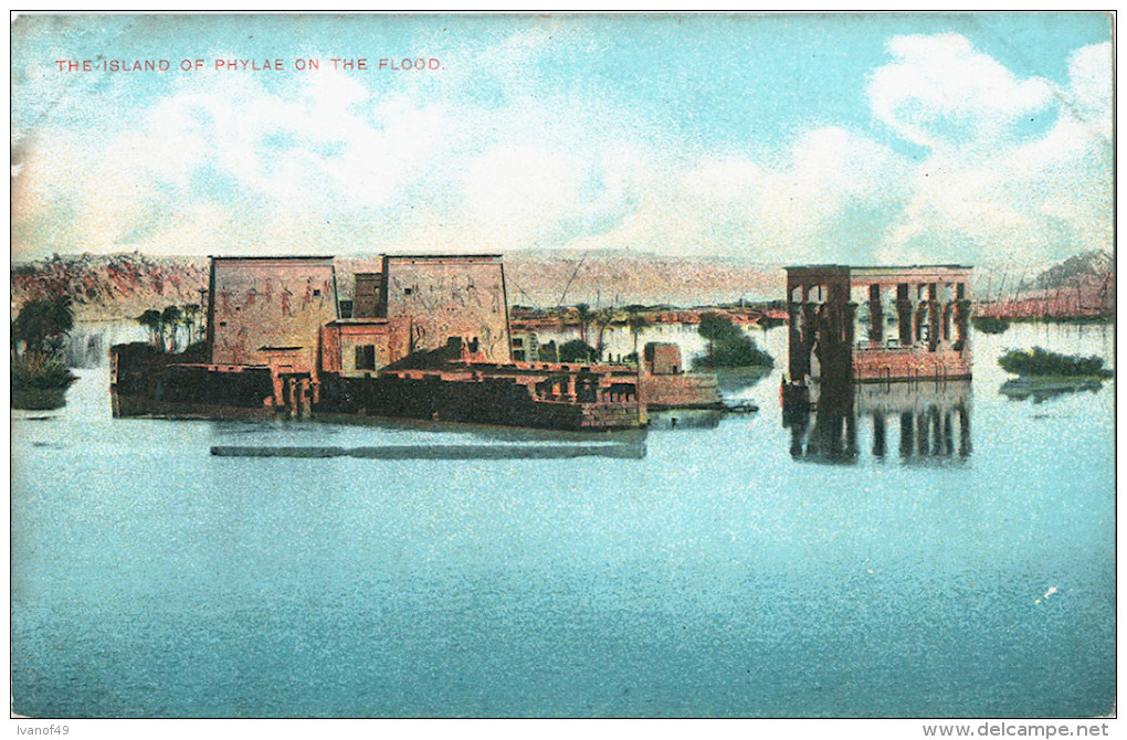 EGYPTE - CPA - ASSOUAN -  PHYLAE - The Island Of Phylae On The Flood - L'île De Philae - Aswan