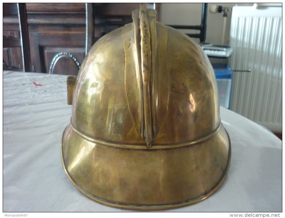 Ancien Casque Sapeur Pompier De CU DE LILLE - Autres & Non Classés