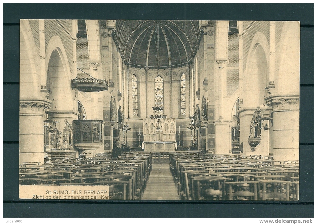 BERLAER: Zicht Op Den Binnenkant Der Kerk, Niet Gelopen Postkaart (Uitg Frans Suetens) (GA18861) - Berlaar