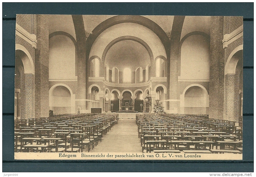 EDEGEM: Binnenzicht Der Parochialekerk, Gelopen Postkaart 1941 (Uitg Dohmen) (GA19120) - Edegem