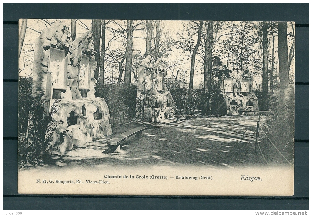 EDEGEM: Chemin De La Croix, Niet Gelopen Postkaart (Uitg Bongartz) (GA19128) - Edegem