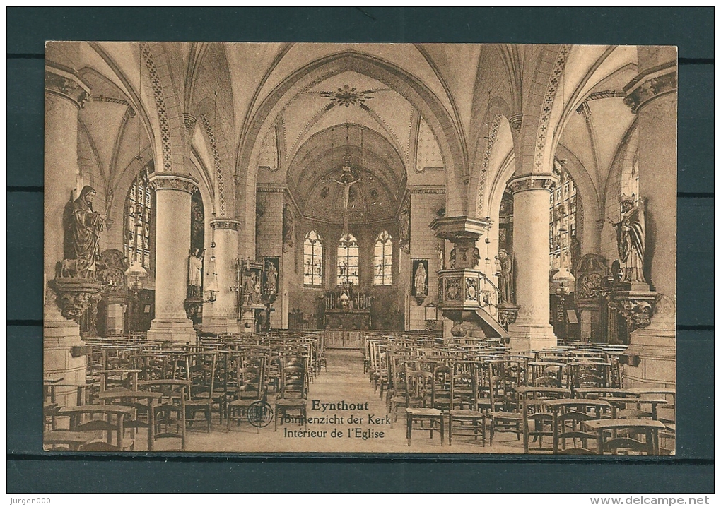EYNTHOUT: Binnenzicht Der Kerk, Niet Gelopen Postkaart (Uitg Van DIngenen) (GA19135) - Laakdal