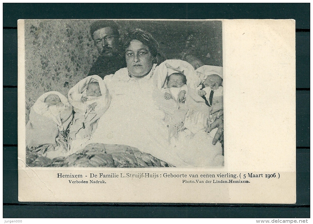 HEMIXEM: De Familie L'Struijf Huijs, Niet Gelopen Postkaart (GA19280) - Hemiksem