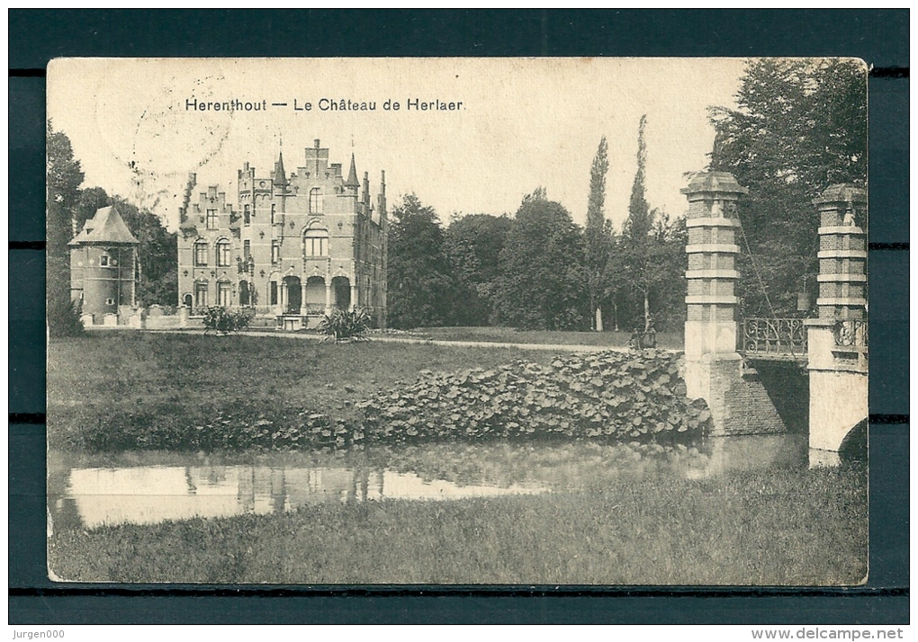 HERENTHOUT: Le Chateau De Herlaer, Gelopen Postkaart 1910 (GA19345) - Herenthout