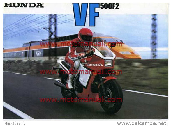 HONDA VF 500 FII Depliant Originale Genuine Brochure Prospekt - Motos