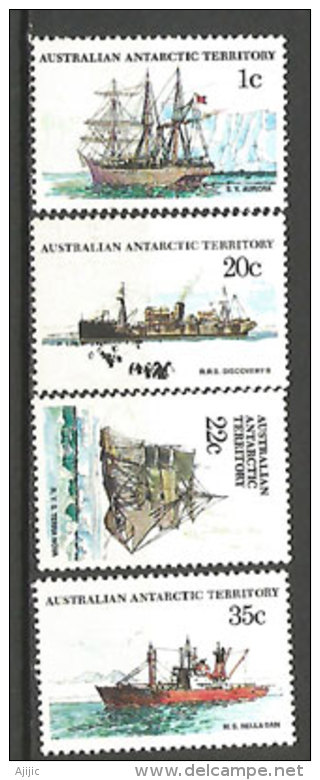 Histoire De La Navigation En Antarctique.   4 T-p Neufs ** - Unused Stamps