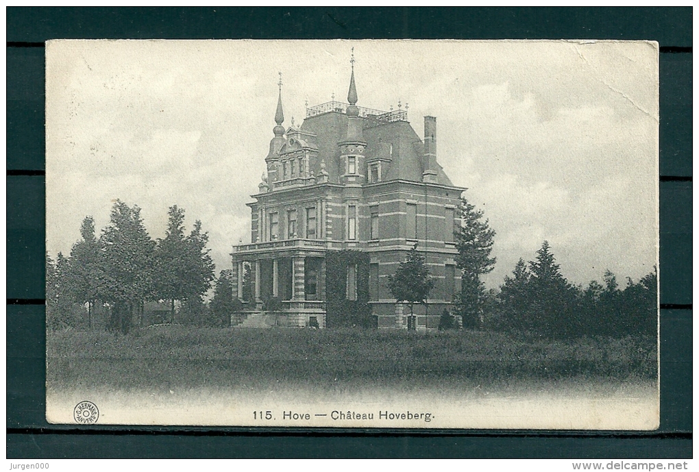 HOVE: Chateau Hoveberg, Gelopen Postkaart 1915 (Uitg Hermans) (GA19440) - Hove