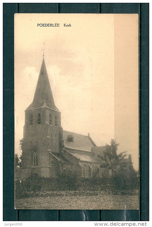 POEDERLEE: Kerk, Niet Gelopen Postkaart (Uitg Janssens) (GA19728) - Lille
