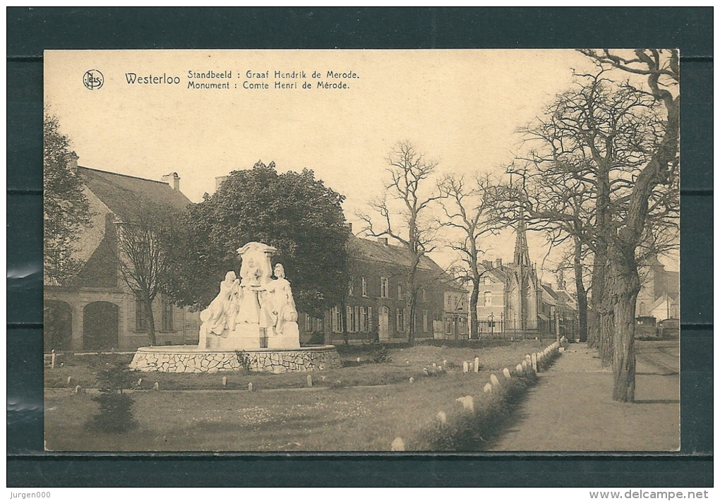 WESTERLOO: Standbeeld Graaf Hendrik De Merode, Niet Gelopen Postkaart (Uitg Geerts-Berghmans) (GA20128) - Westerlo
