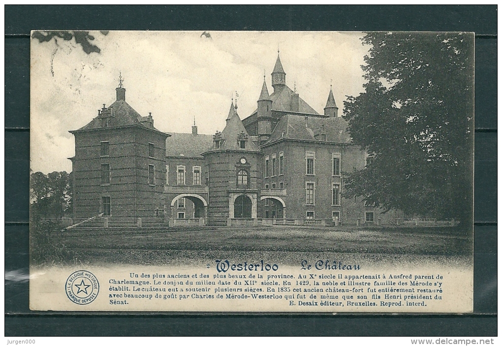 WESTERLOO: Le Chateau, Gelopen Postkaart 1902 (Uitg Desaix) (GA20139) - Westerlo