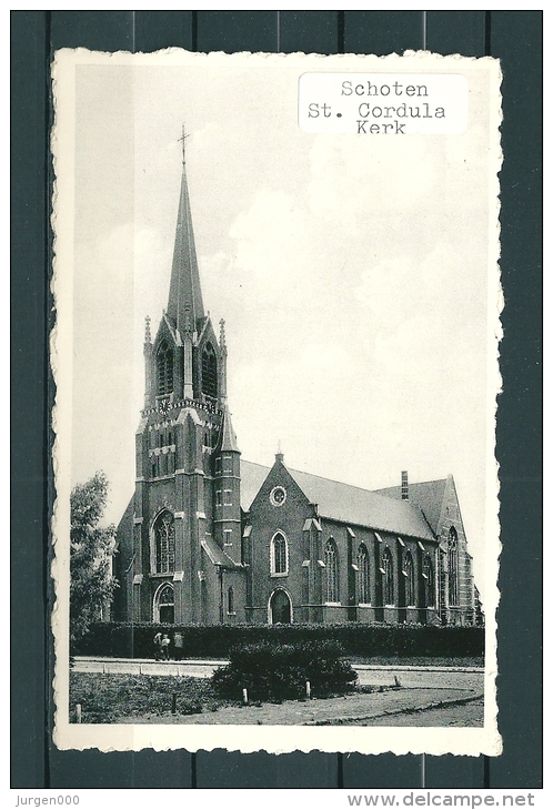 SCHOTEN: St Cordula Kerk, Niet Gelopen Postkaart (Uitg Volders) (GA20446) - Schoten