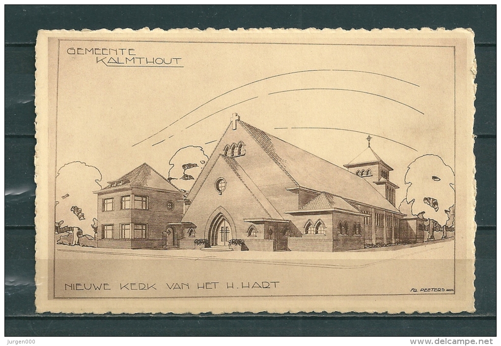 KALMTHOUT: Nieuwe Kerk Van Het H.Hart, Niet Gelopen Postkaart (Uitg Jordaens) (GA20501) - Kalmthout