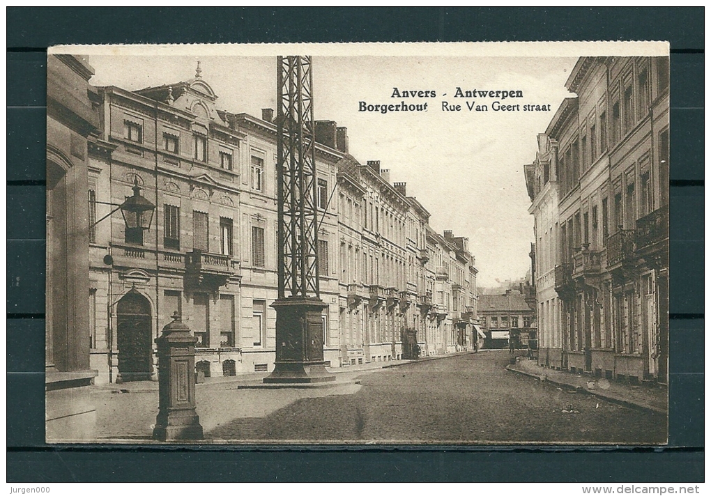 BORGERHOUT: Rue Van Geert Straat, Niet Gelopen Postkaart (Uitg Grauwels) (GA20682) - Antwerpen