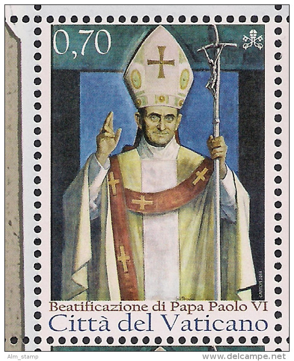 2014.05.20  Vatikan  Mi. 1814 **MNH  Seligsprechung Von Papst Paul VI - Neufs
