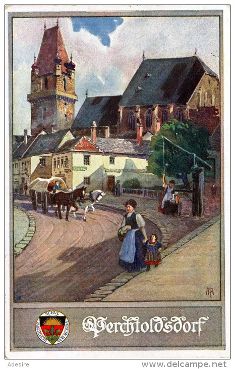 PERCHTOLDSDORF - SV-Karte Gel.1912, Vereinsmarke - Perchtoldsdorf