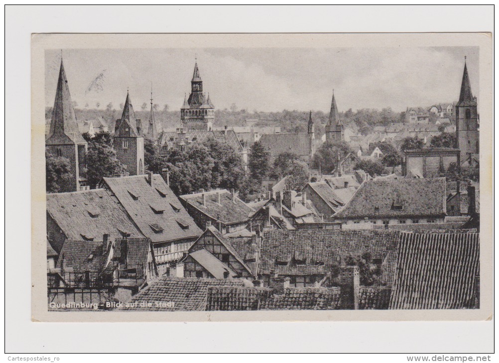 Quedlinburg-blick Auf Die Stadt-used,perfect Shape - Quedlinburg