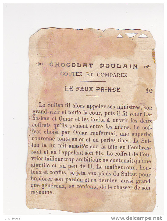 Chromo Chocolat POULAIN Le Faux Prince N°10 - Poulain