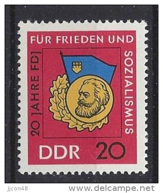 Germany (DDR) 1966  20 Jahre FDJ  (**)  MNH  M.1167 - Ungebraucht