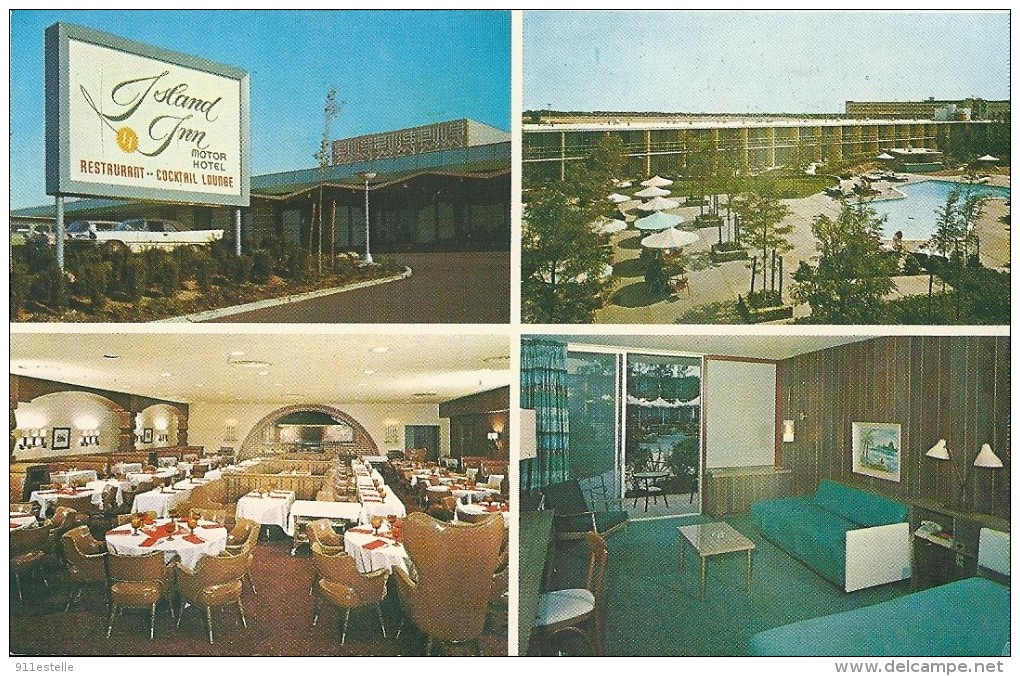 ISLAND  INN , Restaurant Hotel ,   ( Voir Verso ) - Long Island